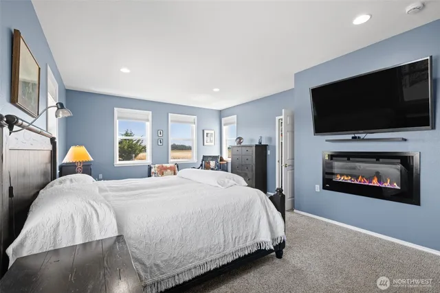 a view of a balcony with chair and table