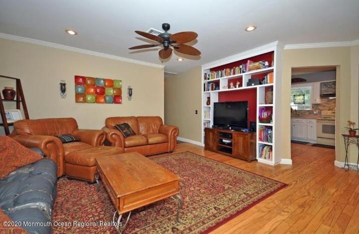 Living Room with Built in Bookcases