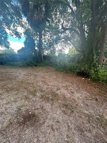 a view of backyard with green space