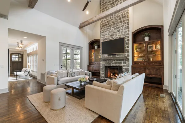 a kitchen with a stove and a sink
