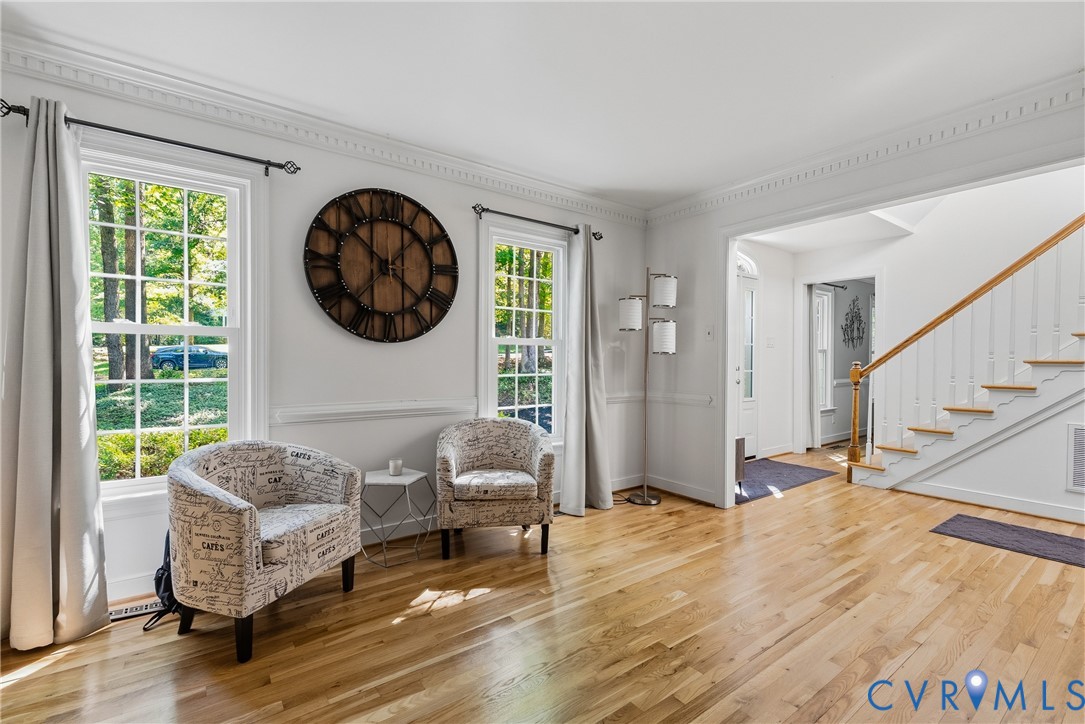 14321 Crossings Ridge Drive Midlothian, VA 23113 - Photo 7 of 43 a living room with furniture and a large window