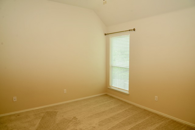 138 Chestnut Court Georgetown, TX 78633 - Photo 21 of 25 Carpeted flooring and a vaulted ceiling create a sense of comfort in this well-lit space.