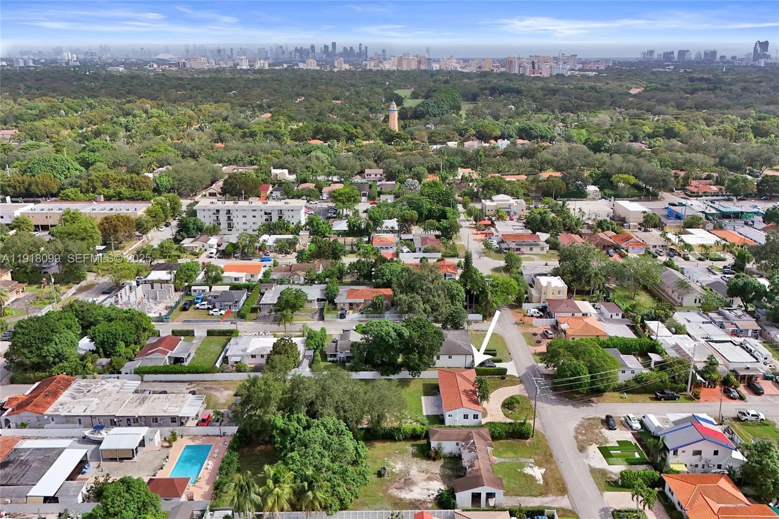 5801 Southwest 20th Street Miami, FL 33155 - Photo 40 of 40 an aerial view of residential houses with outdoor space and street view