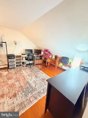 a room with furniture and a table