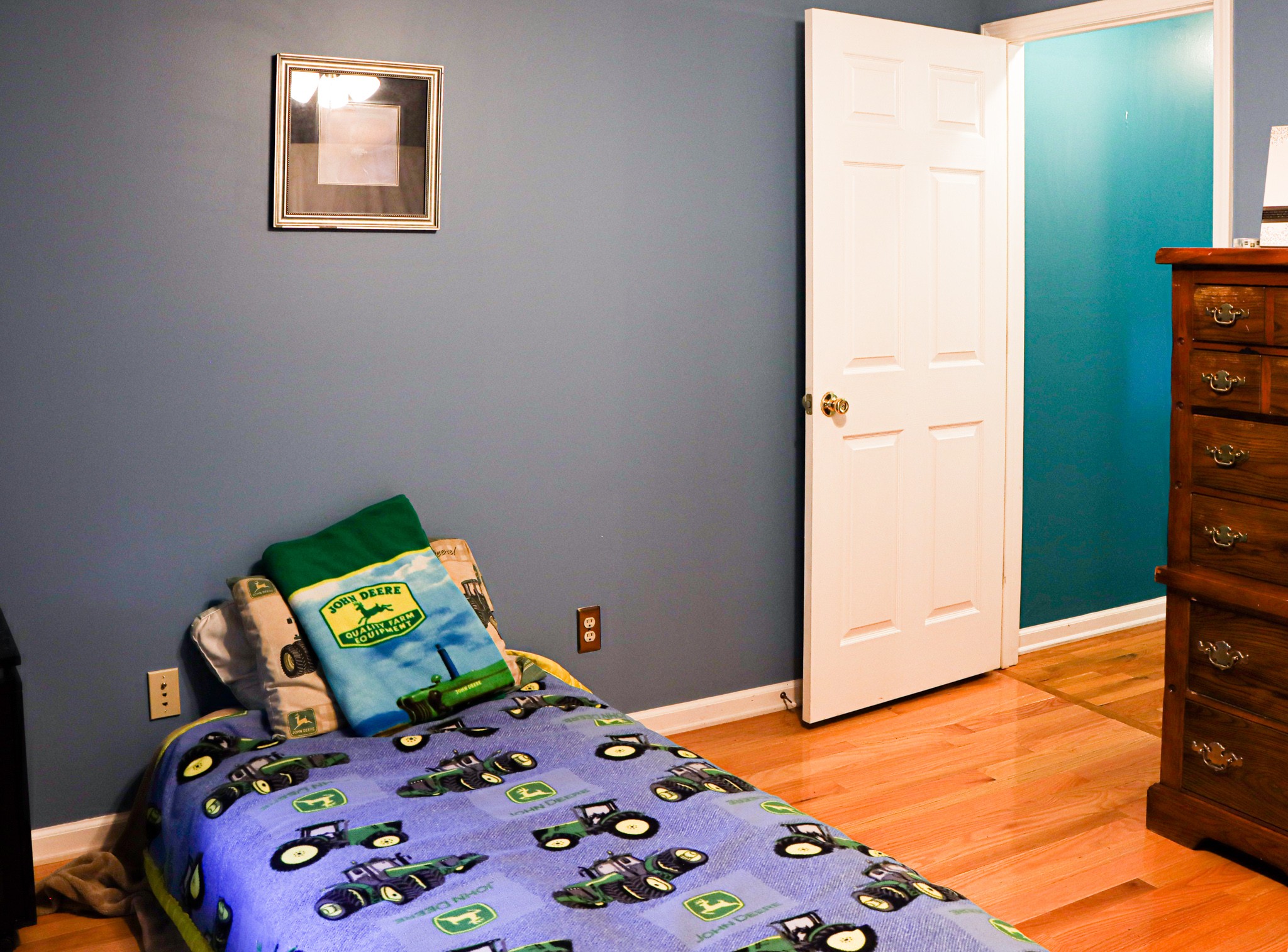 2963 Cole Ridge Road Beechgrove, TN 37018 - Photo 24 of 31 a bedroom with a bed and wooden floor