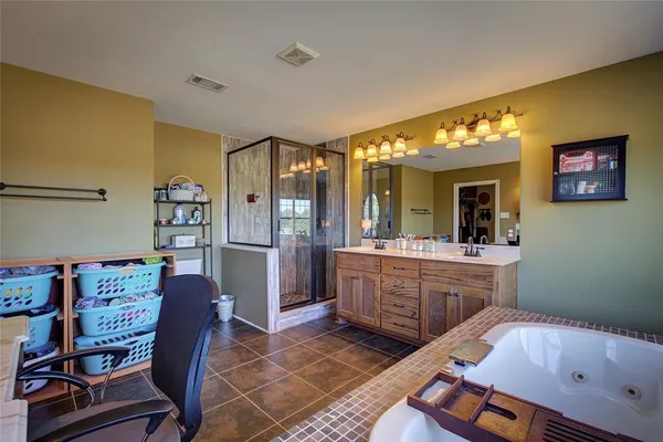 a room with furniture and window