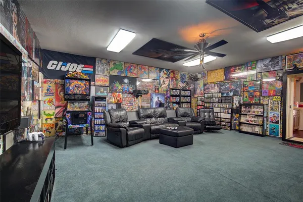 a view of a storage in a room