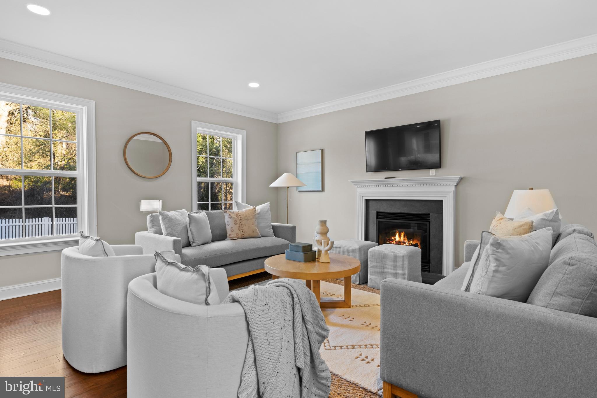 701 South Ridley Creek Road Media, PA 19063 - Photo 23 of 44 Family Room with Gas Fireplace