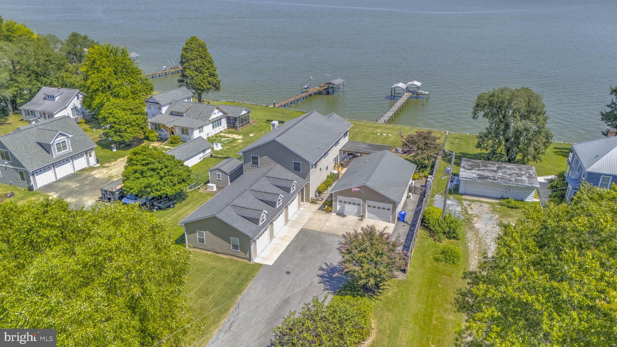 17432 Rock Point Road Newburg, MD 20664 - Photo 2 of 55 an aerial view of a house with a garden