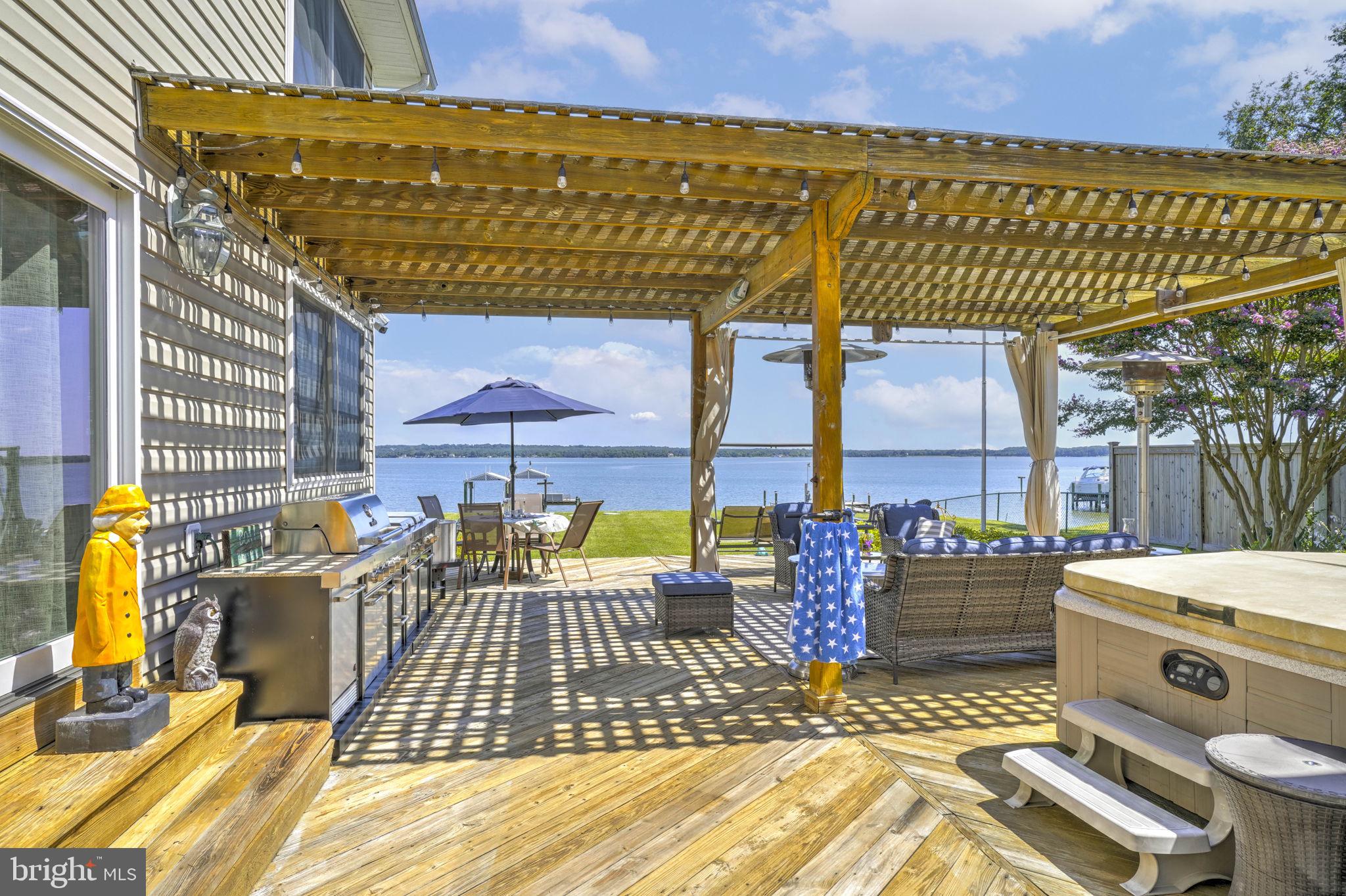 17432 Rock Point Road Newburg, MD 20664 - Photo 51 of 55 Full view - Deck, Hardscaped Grill, and Hot tub