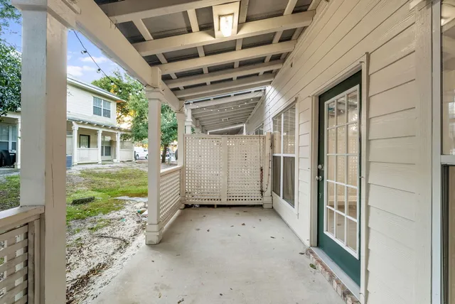 a view of a porch