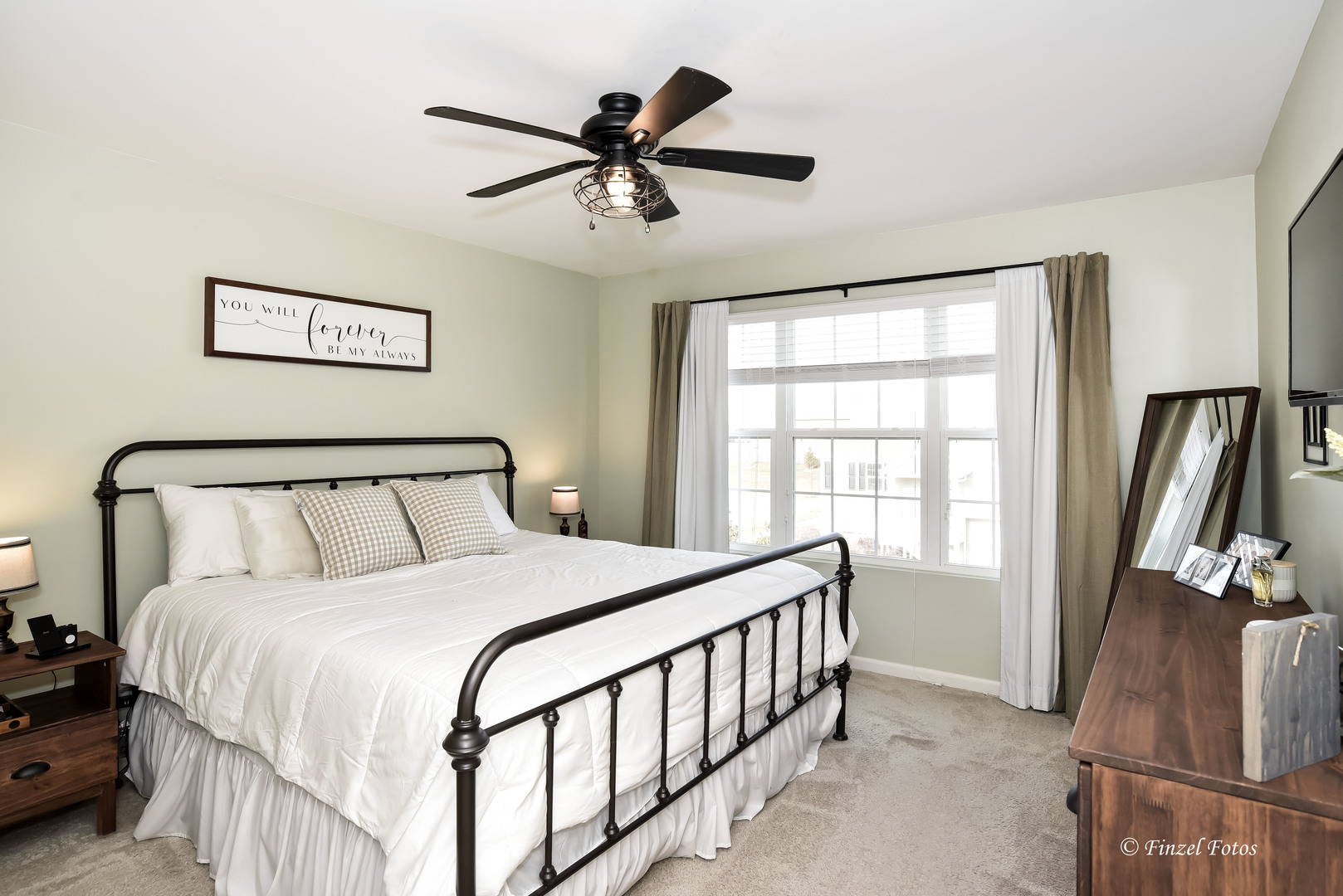 2371 Upland Road Pingree Grove, IL 60140 - Photo 9 of 15 a bedroom with a bed and a large window