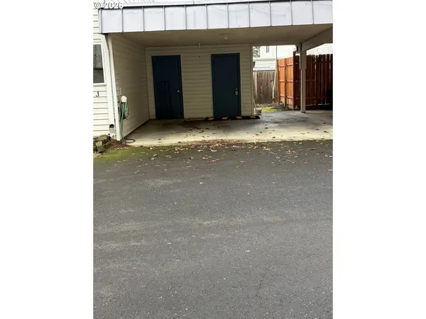 a view of an outdoor space and a yard