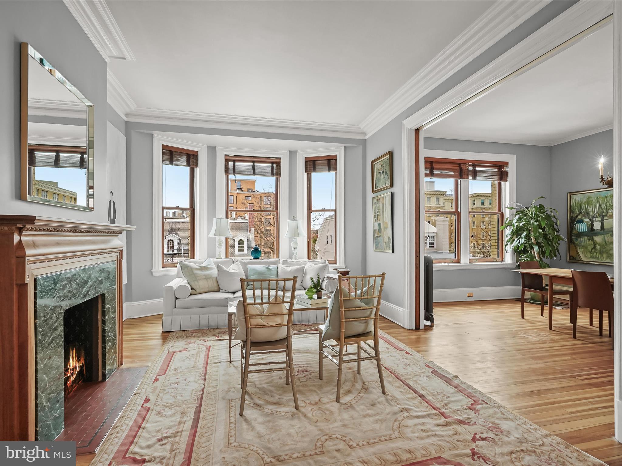 2220 20th Street Northwest, Unit 46 Washington, DC 20009 - Photo 1 of 27 a living room with furniture and a fireplace