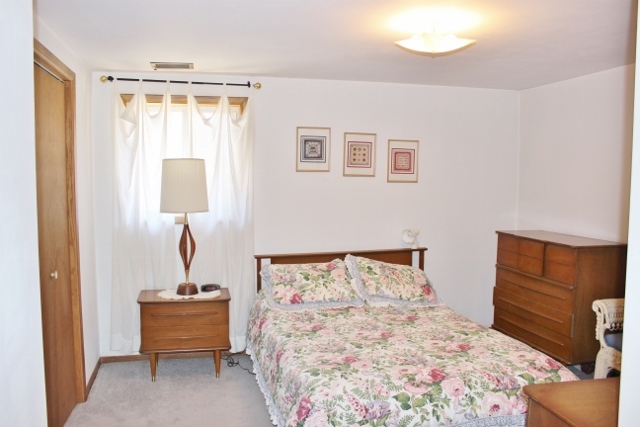 28621 Valley Road Ingleside, IL 60041 - Photo 22 of 24 a bedroom with a bed and a mirror