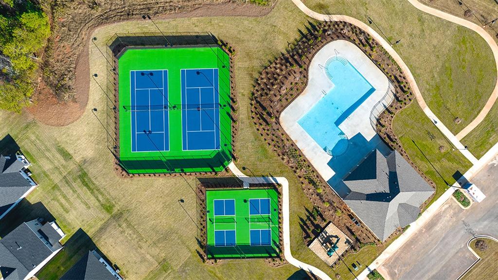 200 Defilippe Drive Statham, GA 30666 - Photo 40 of 60 an aerial view of a house with a swimming pool