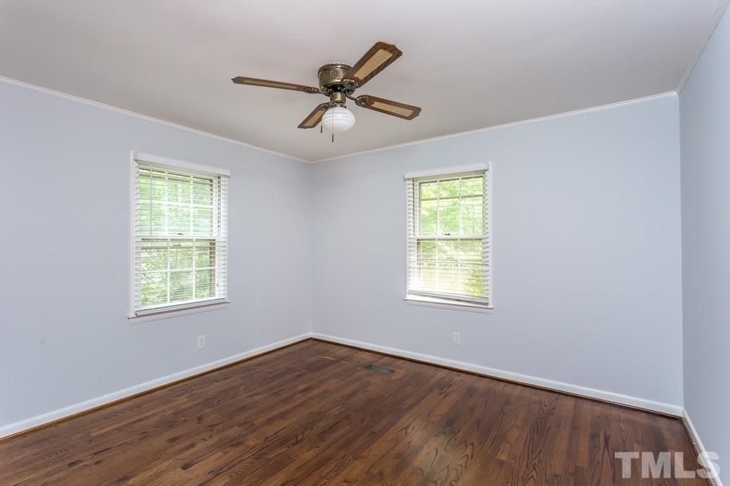 2108 Balboa Road Raleigh, NC 27603 - Photo 11 of 23 Newly sealed hardwood floors are stunning in the master bedroom and throughout the upstairs.