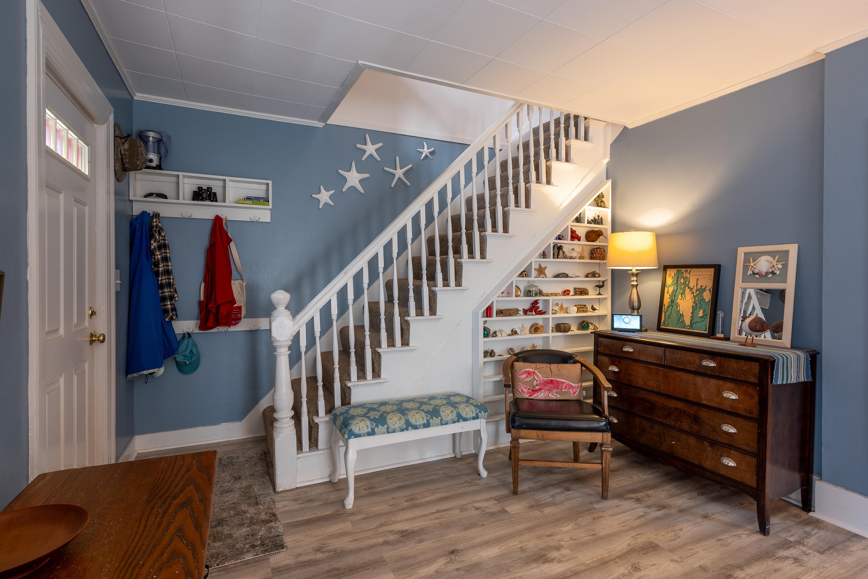 31 Bay Street Boothbay Harbor, ME 04538 - Photo 22 of 57 Stairway to 2nd floor