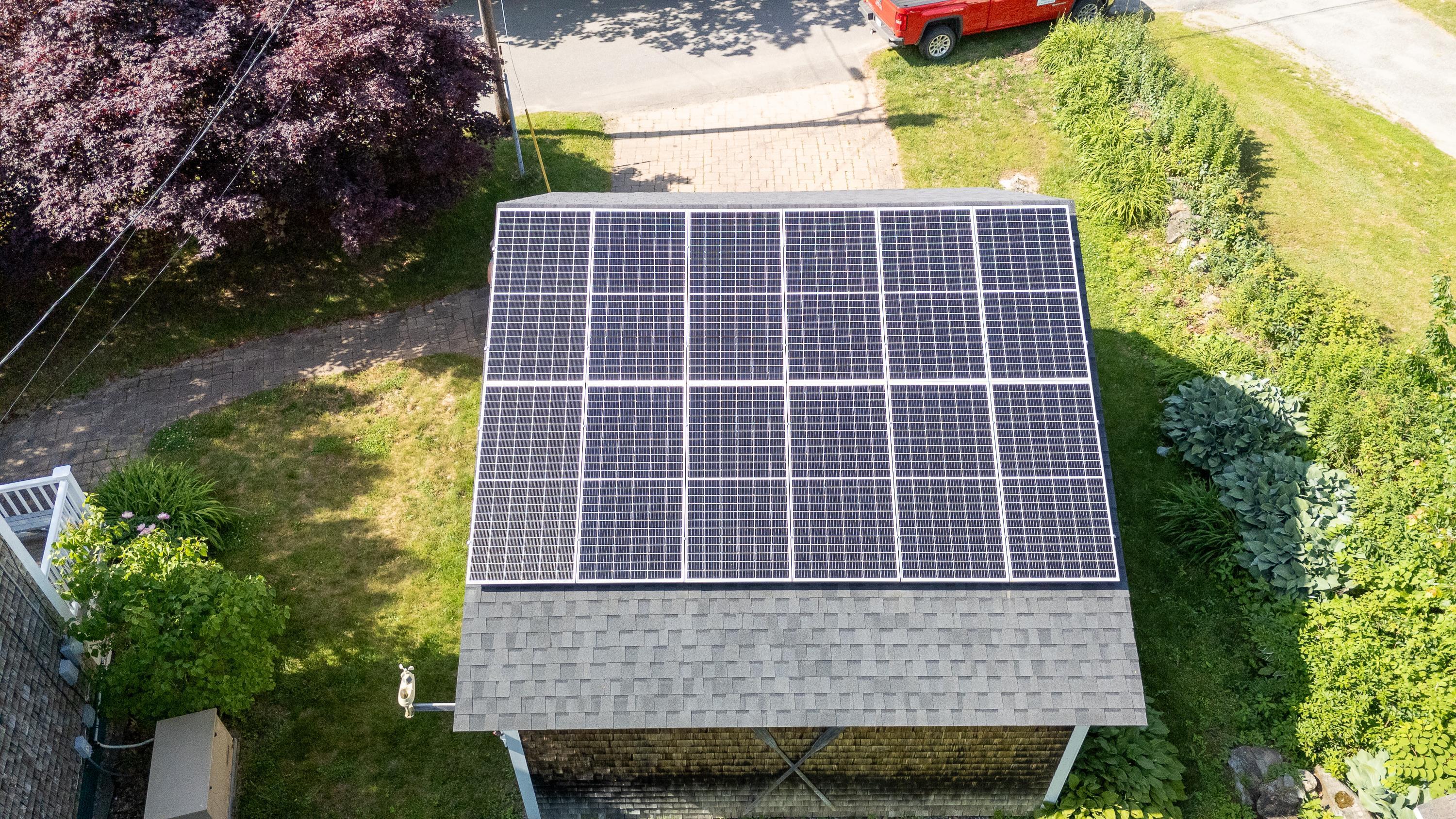31 Bay Street Boothbay Harbor, ME 04538 - Photo 39 of 57 Solar panels on garage