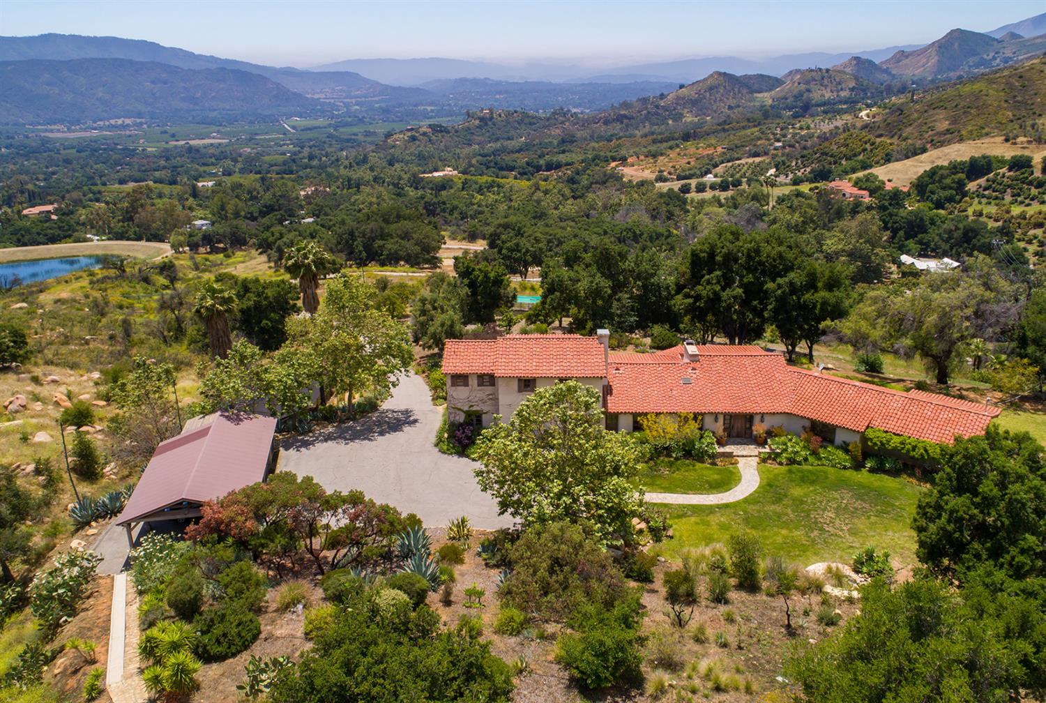 3191 Ladera Road Ojai, CA 93023 - Photo 5 of 29 an aerial view of residential houses and outdoor space