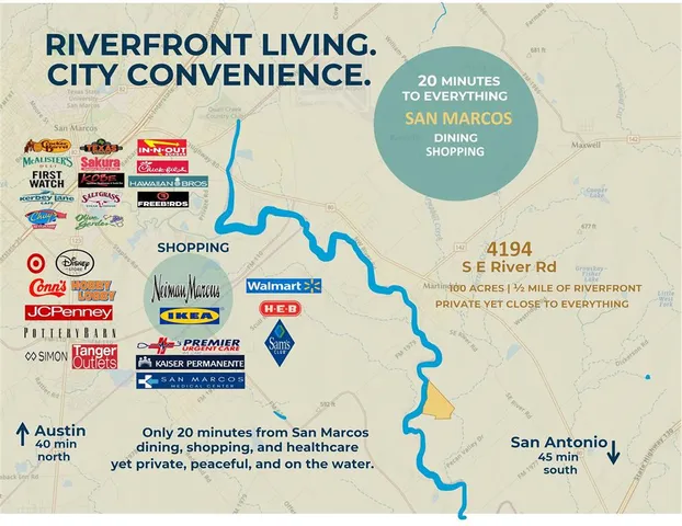 $7,999,000 | 4194 Southeast River Road, Martindale, TX 78655