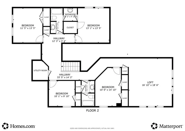 a picture of a bench in a white building