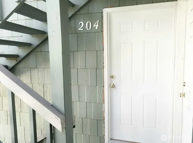 a view of front door