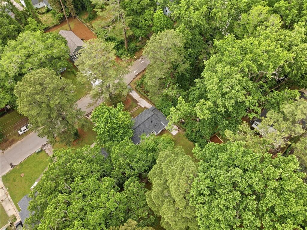 1222 Elizabeth Avenue Southwest Atlanta, GA 30310 - Photo 44 of 46 an aerial view of residential house with outdoor space and trees all around