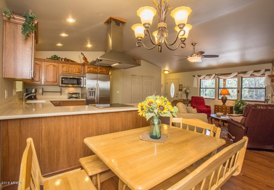 3727 Whispering Pines Road Pine, AZ 85544 - Photo 10 of 24 Dining - Kitchen - Greatroom