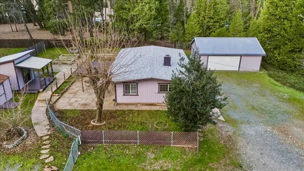 a aerial view of a house