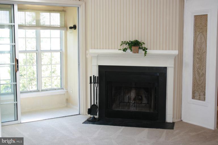 120 Fort Evans Road Southeast, Unit F Leesburg, VA 20175 - Photo 2 of 13 Woodburning fireplace/FR leads to enclosed porch