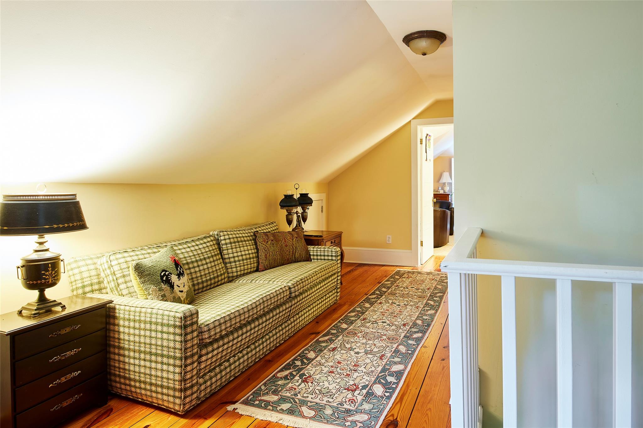7 Harding Lane Roscoe, NY 12776 - Photo 23 of 26 a living room with a couch and a flat screen tv