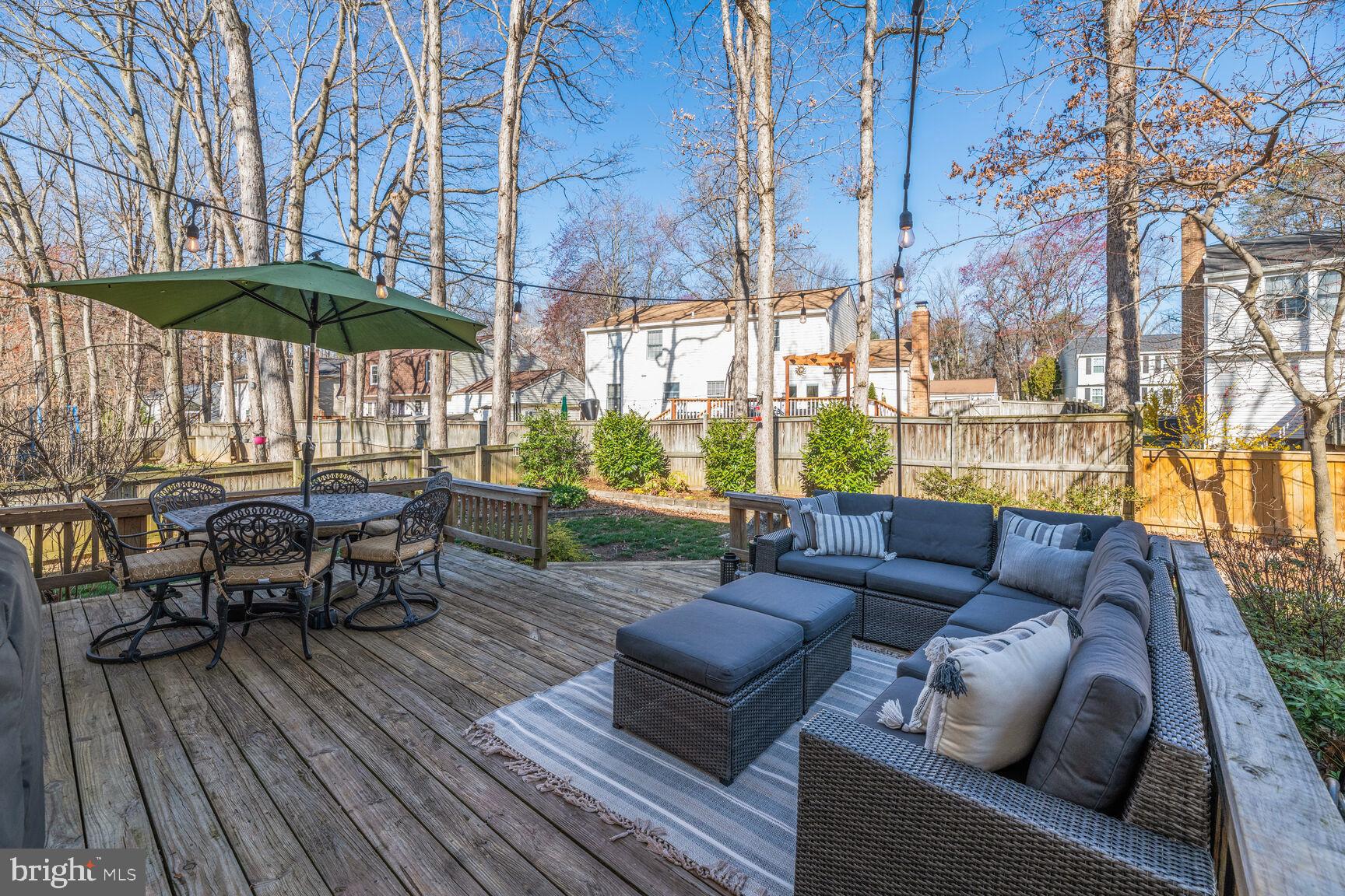 10233 Marshall Pond Road Burke, VA 22015 - Photo 9 of 40 Walk-out to deck and fenced backyard