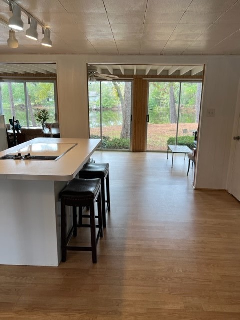 29 Thomas Lake Road Huntsville, TX 77320 - Photo 12 of 43 a dining room with furniture and wooden floor