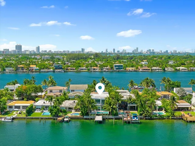 a view of a city with ocean view