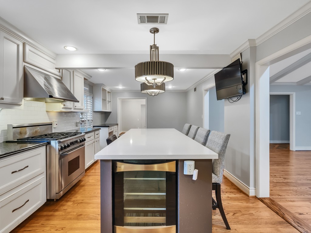 12307 Rip Van Winkle Drive Houston, TX 77024 - Photo 12 of 49 Kitchen massive island with refrigerator