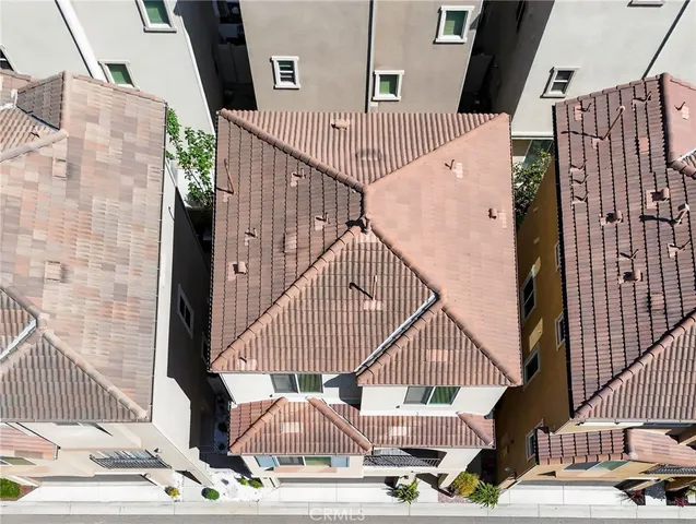 an aerial view of a city