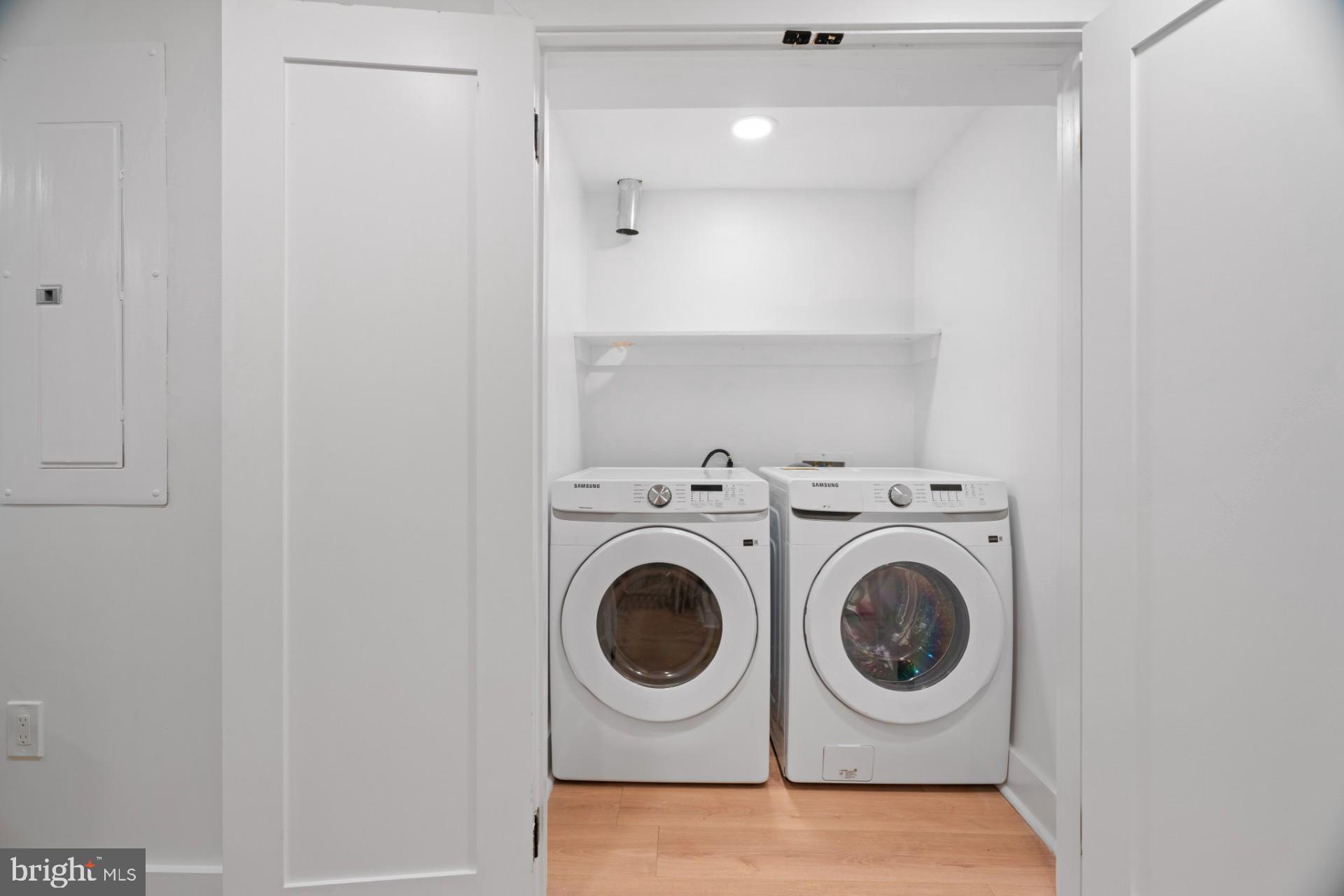 445 Decatur Street Northwest Washington, DC 20011 - Photo 21 of 28 a utility room with dryer and washer