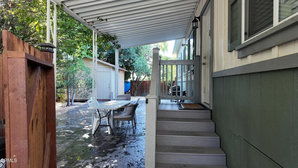 3900 North State Street, Unit 56 Ukiah, CA 95482 - Photo 19 of 29 a view of a patio with chairs and potted plants
