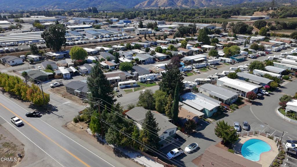 3900 North State Street, Unit 56 Ukiah, CA 95482 - Photo 28 of 29 an aerial view of residential houses with outdoor space