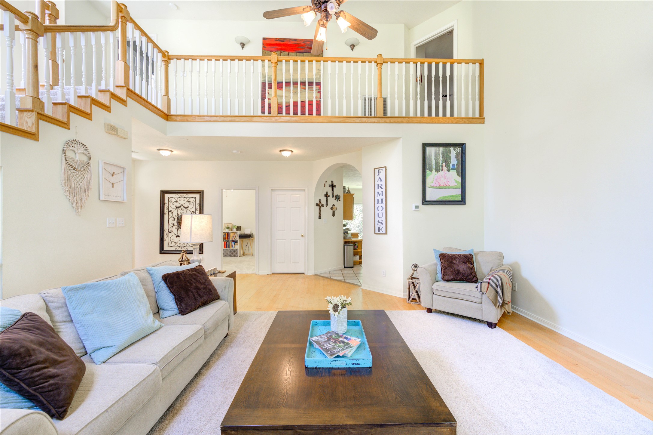 25903 Penguin Street Magnolia, TX 77355 - Photo 34 of 46 a living room with furniture a rug and a rug