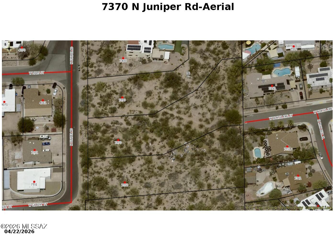 7370 North Juniper Road Tucson, AZ 85741 - Photo 1 of 1 7370 N Juniper Rd-Aerial