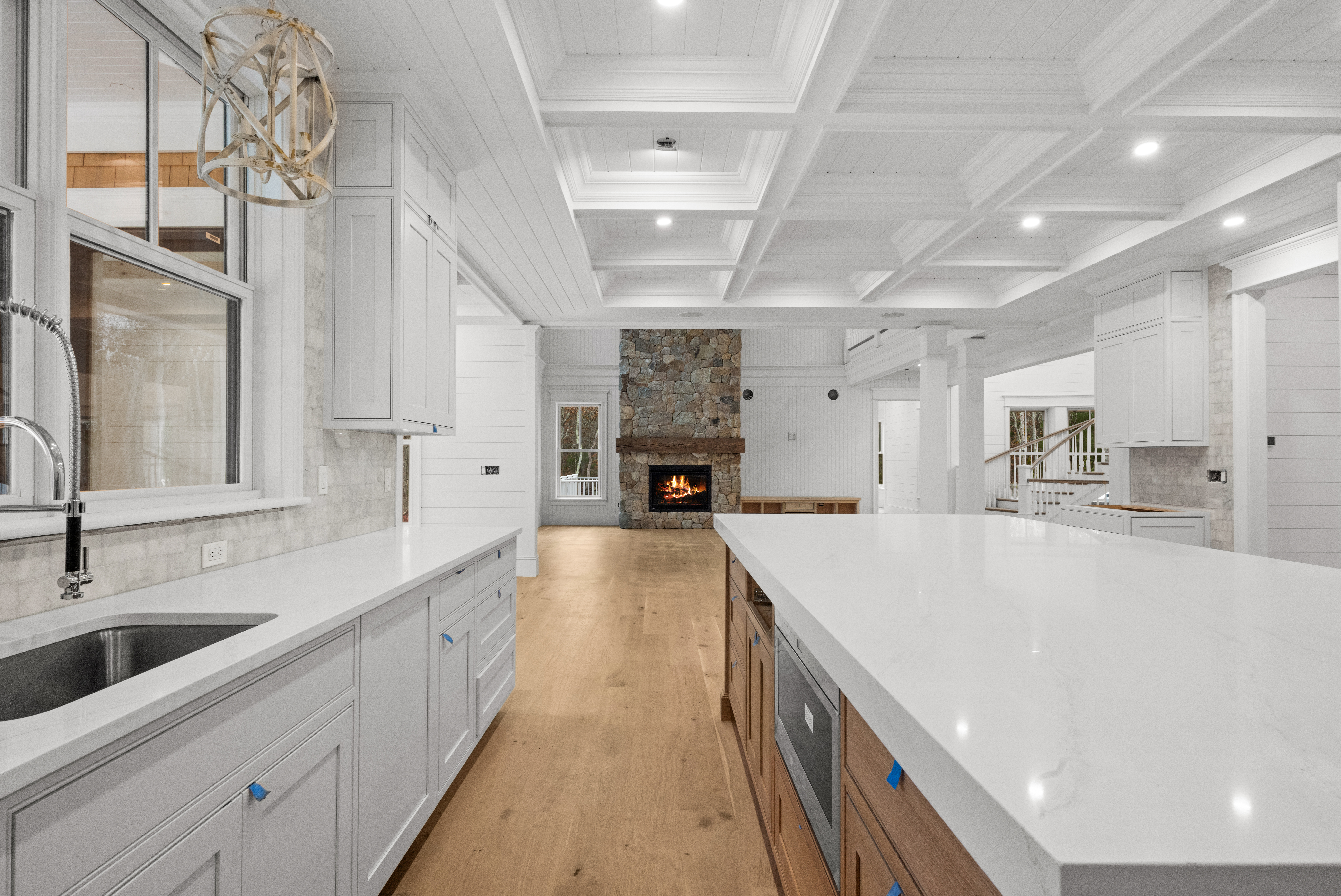 14 Trapps Pond Road Edgartown, MA 02539 - Photo 11 of 34 a large white kitchen with a large window