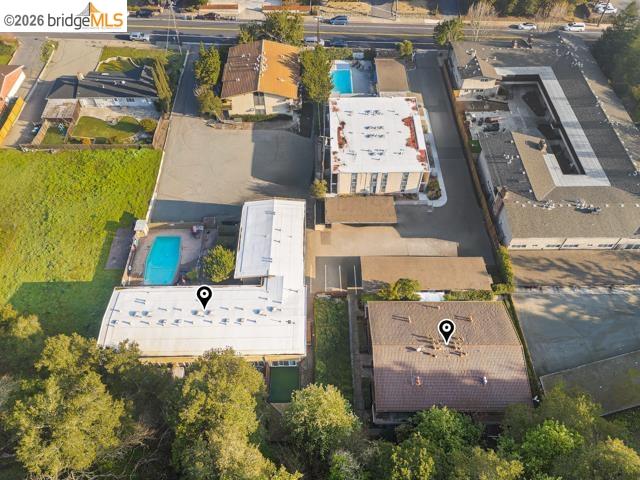 340 Rheem Boulevard Moraga, CA 94556 - Photo 19 of 24 an aerial view of residential houses with outdoor space