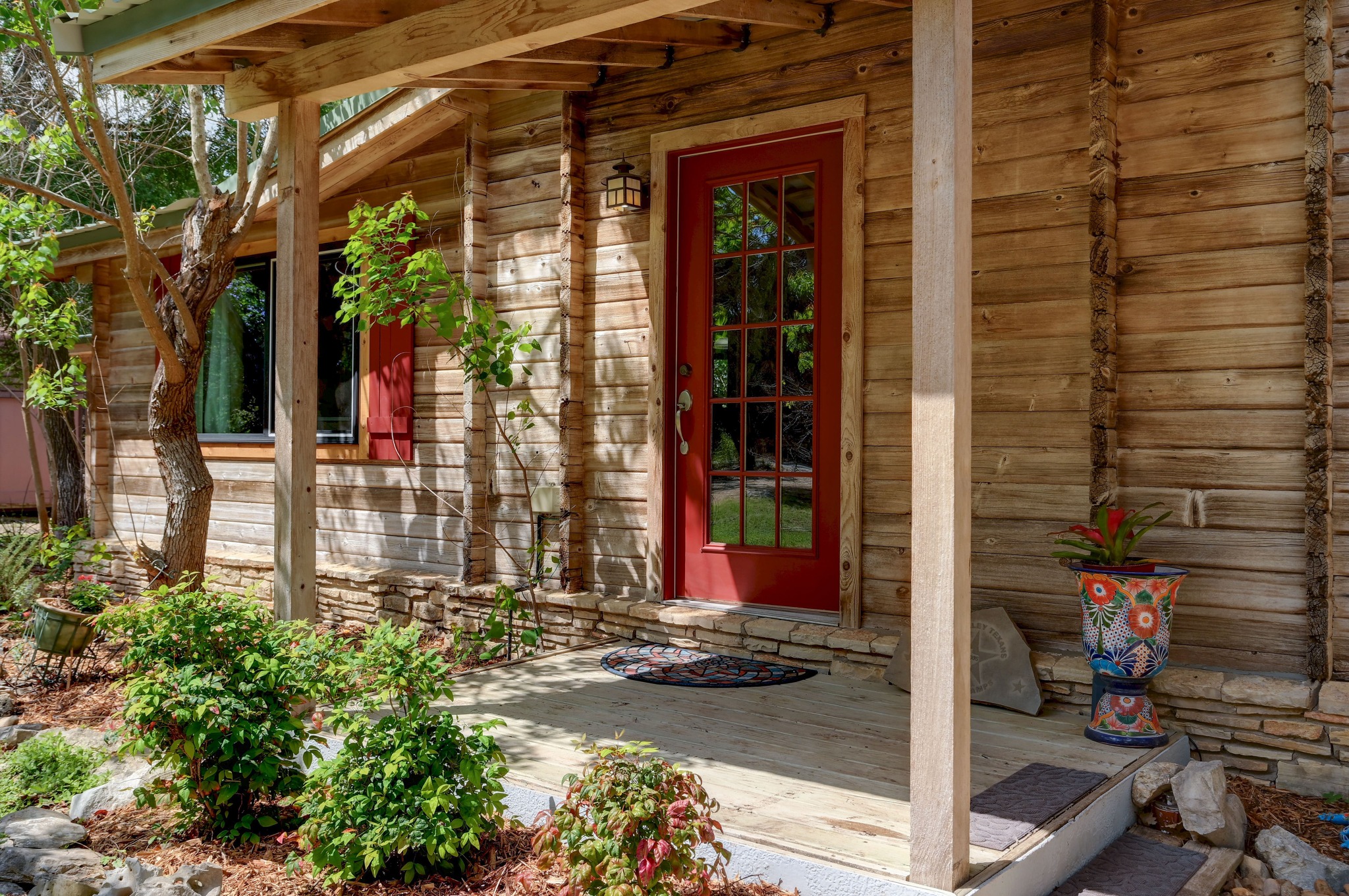900 Box Canyon Road Wimberley, TX 78676 - Photo 4 of 40 View of exterior entry featuring a porch