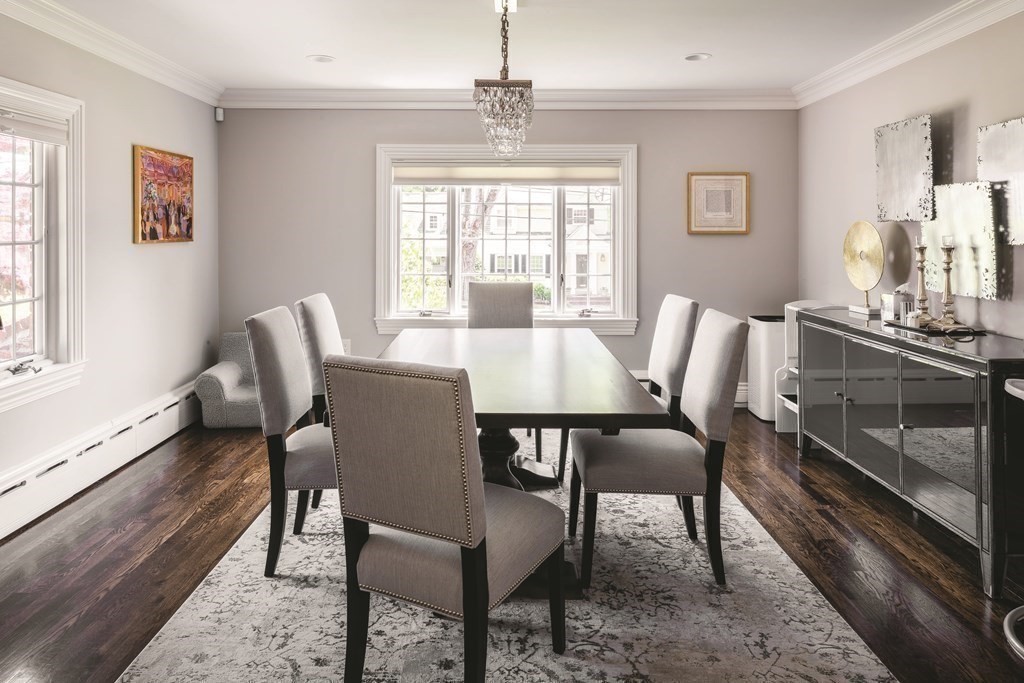 111 Gordon Road Newton, MA 02468 - Photo 5 of 19 a view of a dining room with furniture window and wooden floor