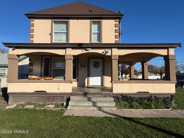a view of house and front door