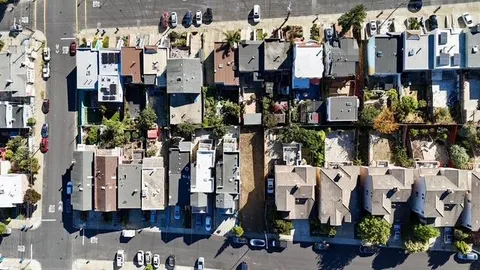 an aerial view of residential houses