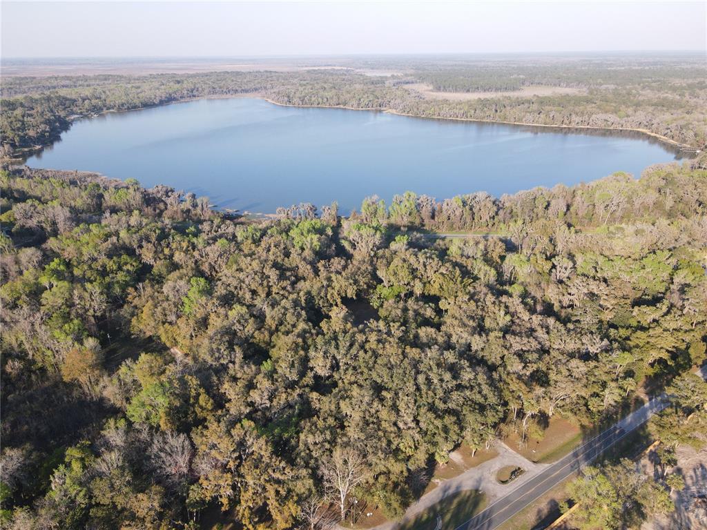 1302 Southeast Wacahoota Road Micanopy, FL 32667 - Photo 60 of 67 a view of a lake with a mountain in the background