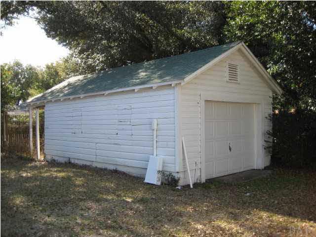 9 Milton Road Pensacola, FL 32507 - Photo 11 of 12 Detached garage with new garage door.